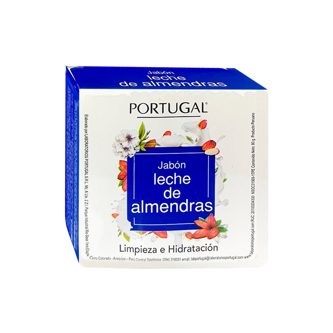 Jabon leche de almendras 80g – Portugal