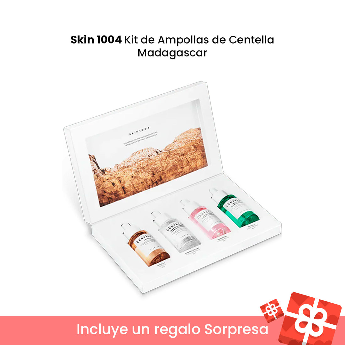Kit de Ampollas de Centella Madagascar Skin 1004 + REGALO MINI SACHETS