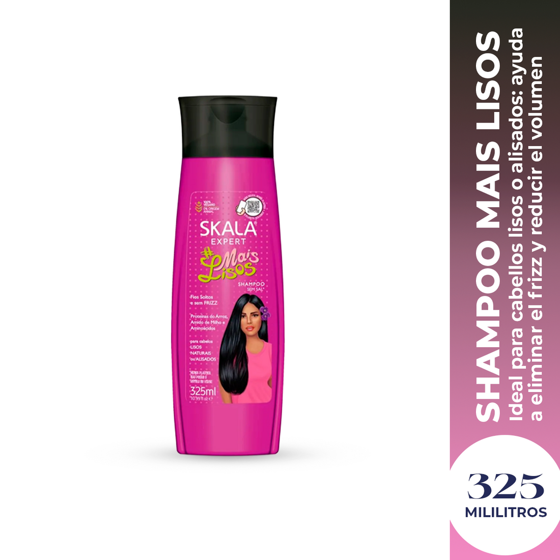 Shampoo Mais Lisos 325ml Skala