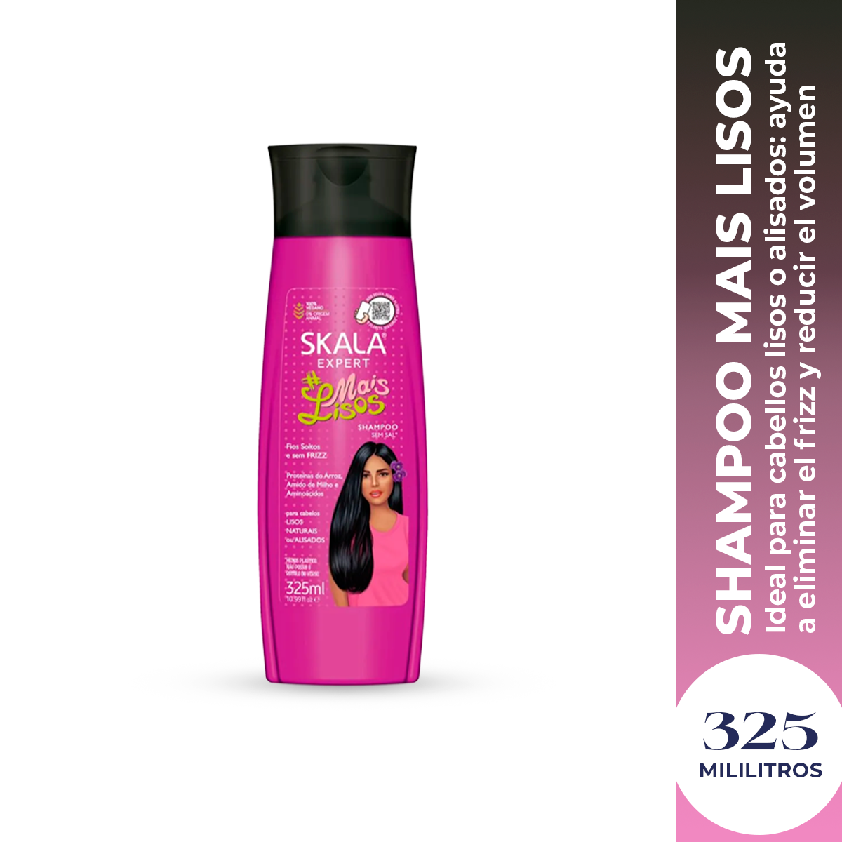 Shampoo Mais Lisos 325ml Skala