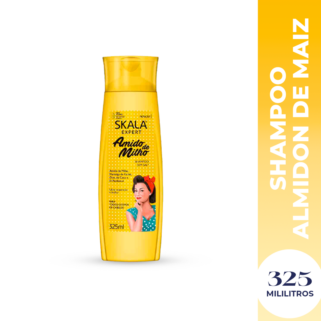 Shampoo Almidon de Maiz 325ml Skala