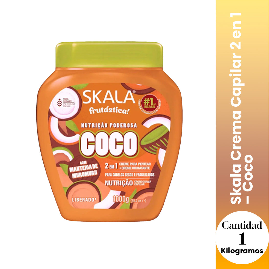 Skala Crema Capilar 2 en 1 – Coco 1000g