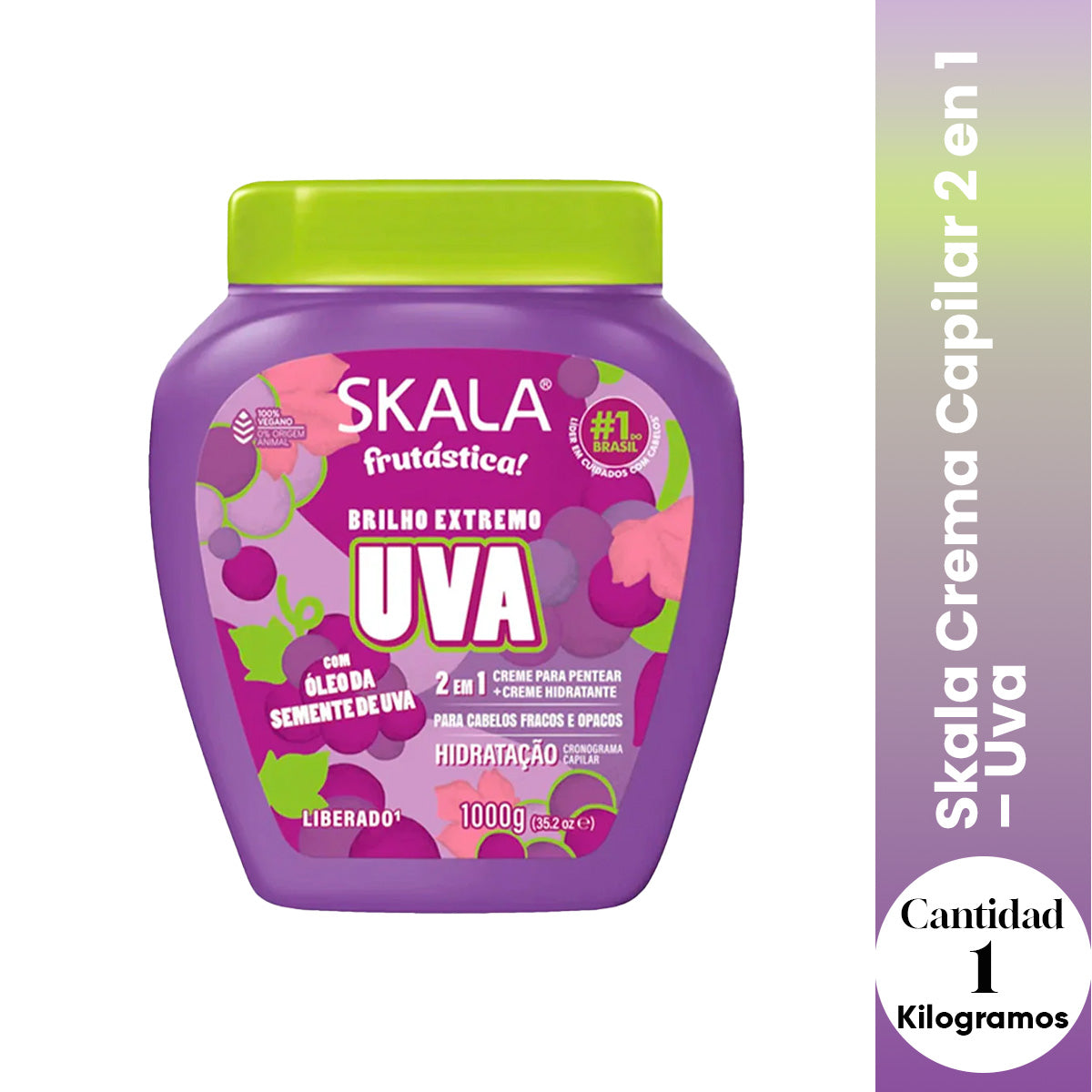 Skala Crema Capilar 2 en 1 – Uva 1000g