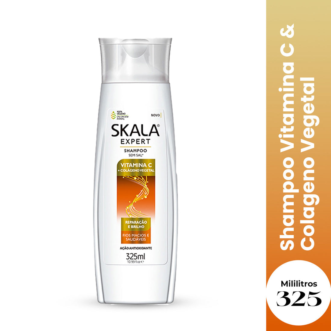 Shampoo Vitamina C &amp; Colageno Vegetal 325ml Skala