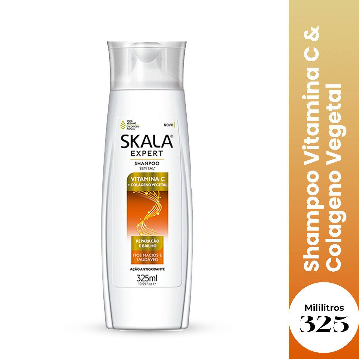 Shampoo Vitamina C &amp; Colageno Vegetal 325ml Skala