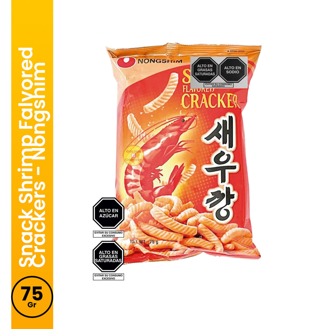 Snack Shrimp Falvored Crackers 75gr Nongshim
