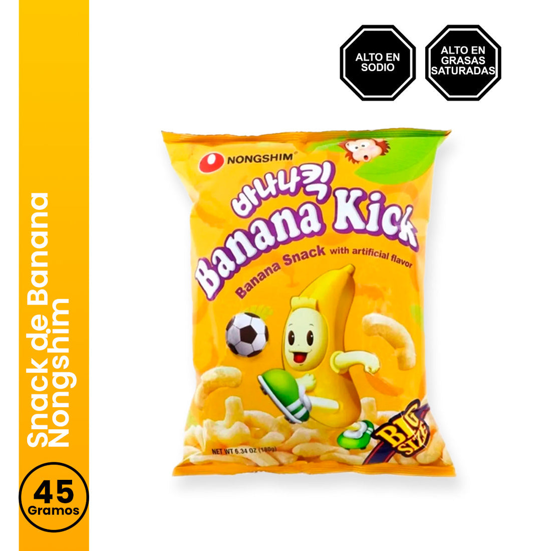 Snack de Banana 45gr Nongshim