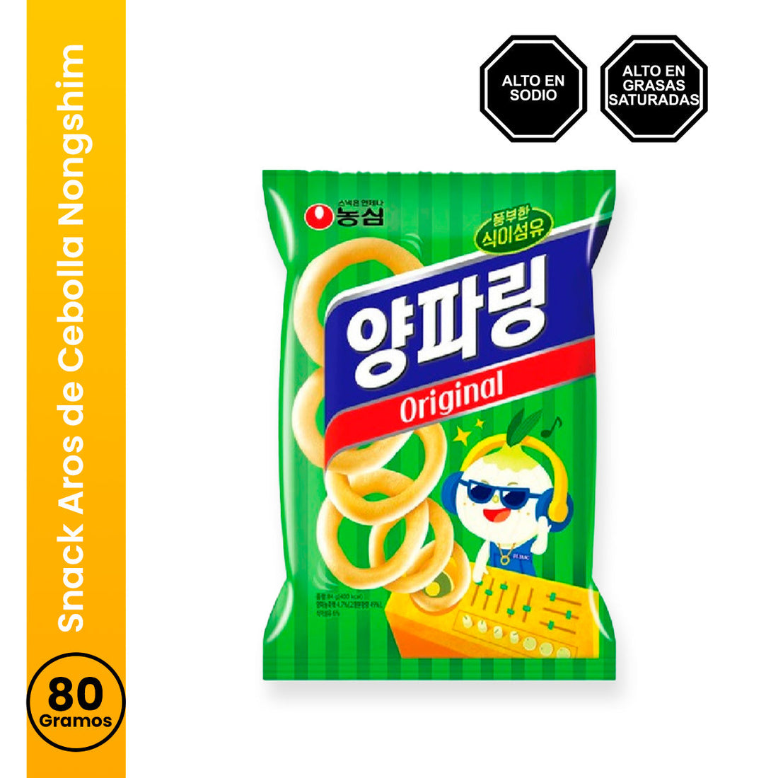 Snack Aros de Cebolla 80gr Nongshim