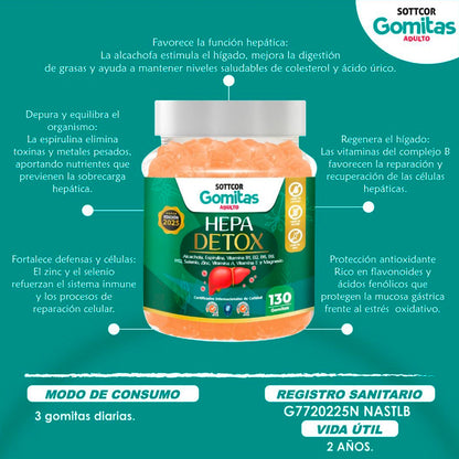 Sottcor Gomitas Adulto HEPA DETOX