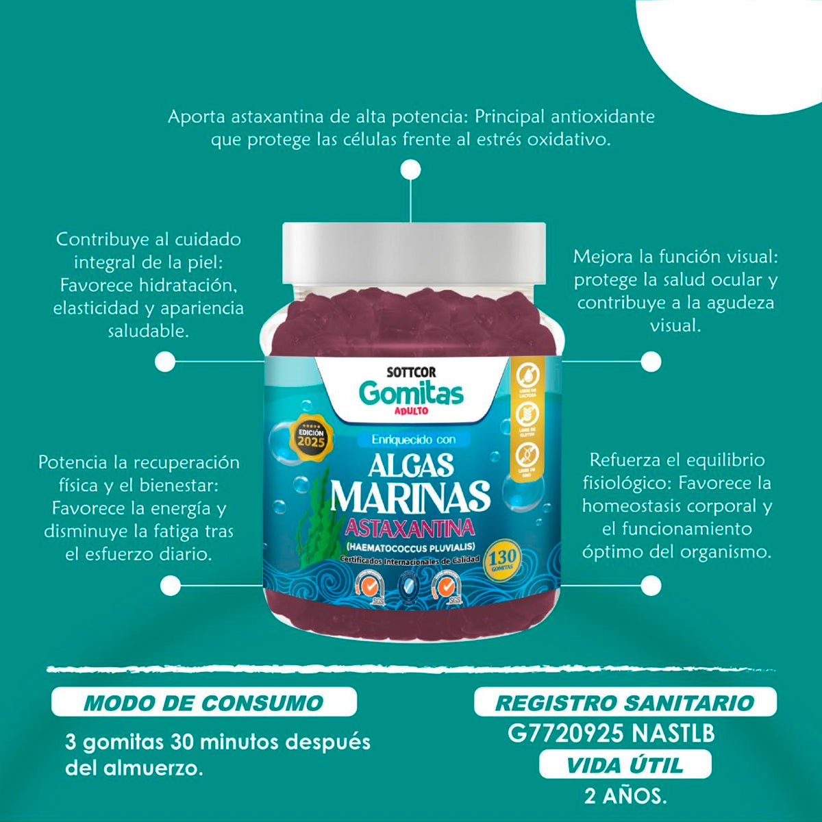 Gomitas de Algas Marinas - Astaxantina - SOTTCOR