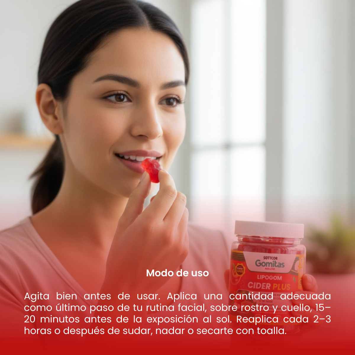 Gomitas para Adultos Lipogom Cider plus 130 Gomitas Sottcor