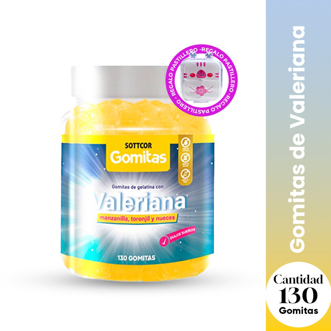 GOMITAS DE VALERIANA - SOTTCOR + REGALO PORTA GOMITAS