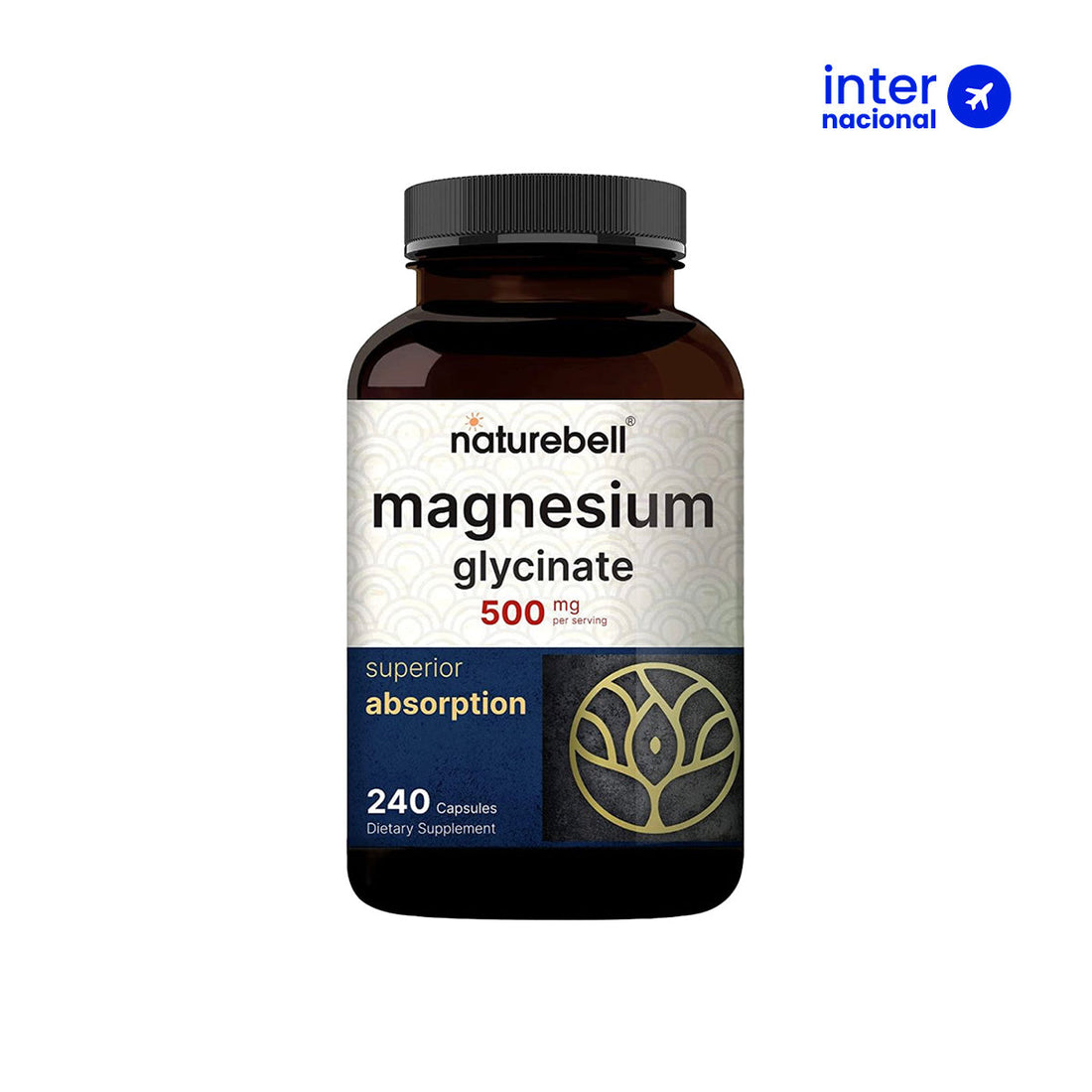 Cápsula Magnesium Glycinate 500mg - Naturebell ®