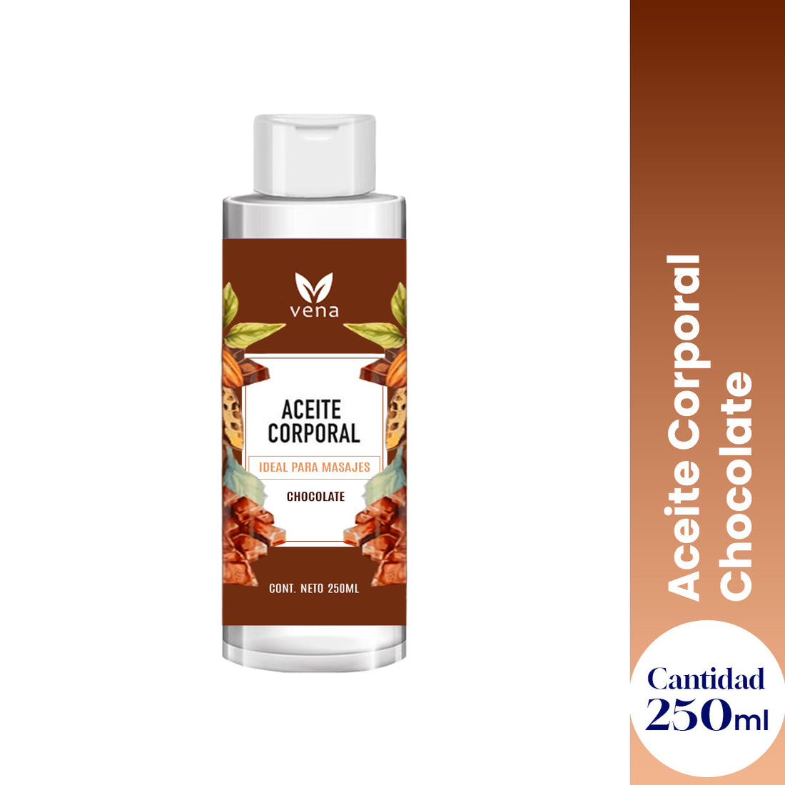 VENA – ACEITE CORPORAL HIDRATANTE – AROMA A CHOCOLATE – 250ml