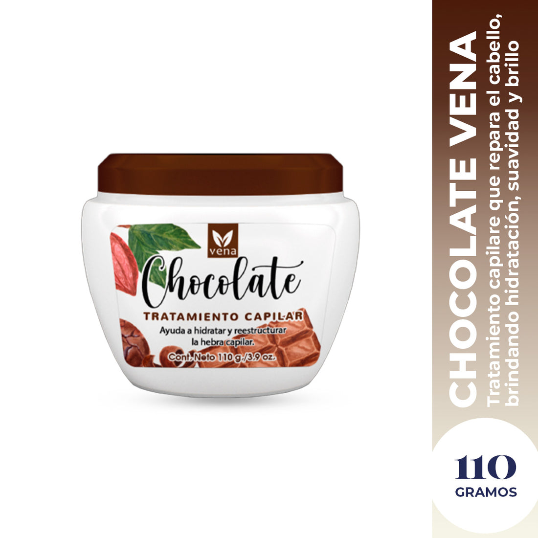 Vena Crema Tratamiento Capilar de Chocolate 110g | Hidratación