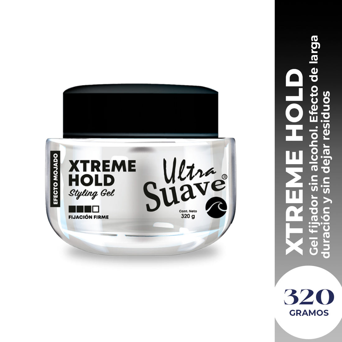 Vena Gel Fijador de Cabello – Fijación Fuerte y Suavidad – Xtreme Hold Ultra Suave 320g