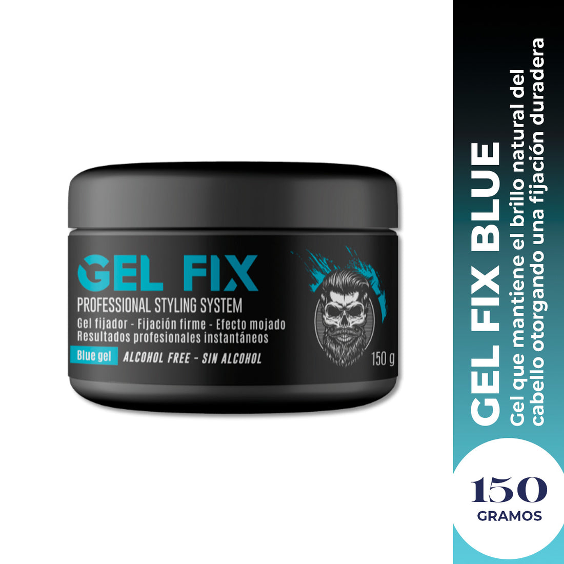 Vena Gel Fijador de Cabello – Fijación Firme – Fix Blue sin Alcohol 150g