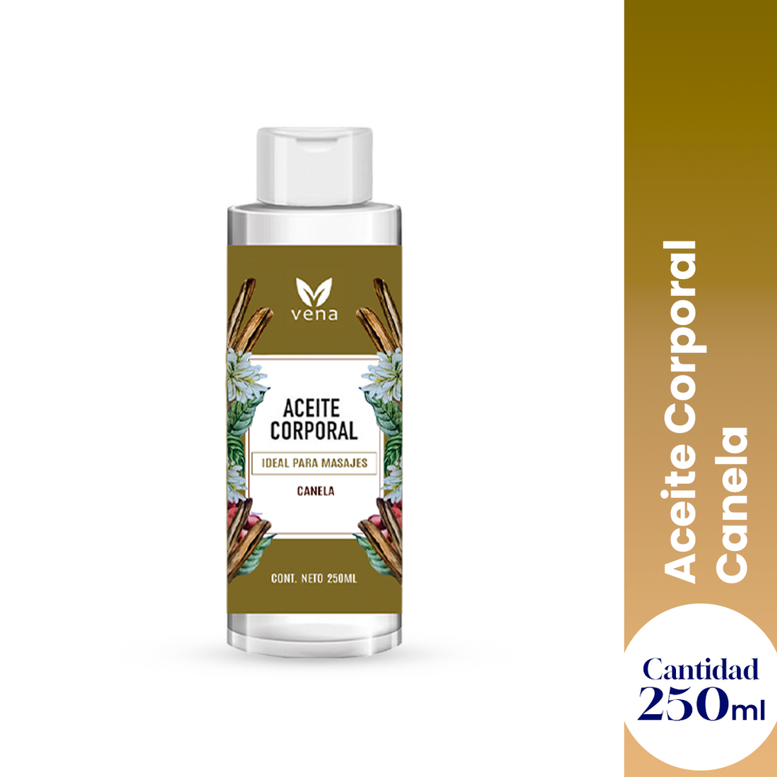 Aceite corporal Canela 250ml - Vena