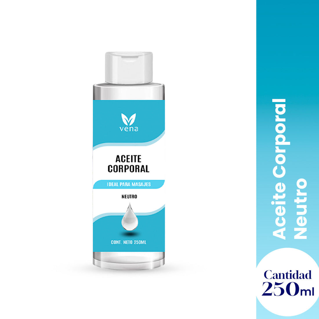 Aceite corporal Neutro 250ml - Vena