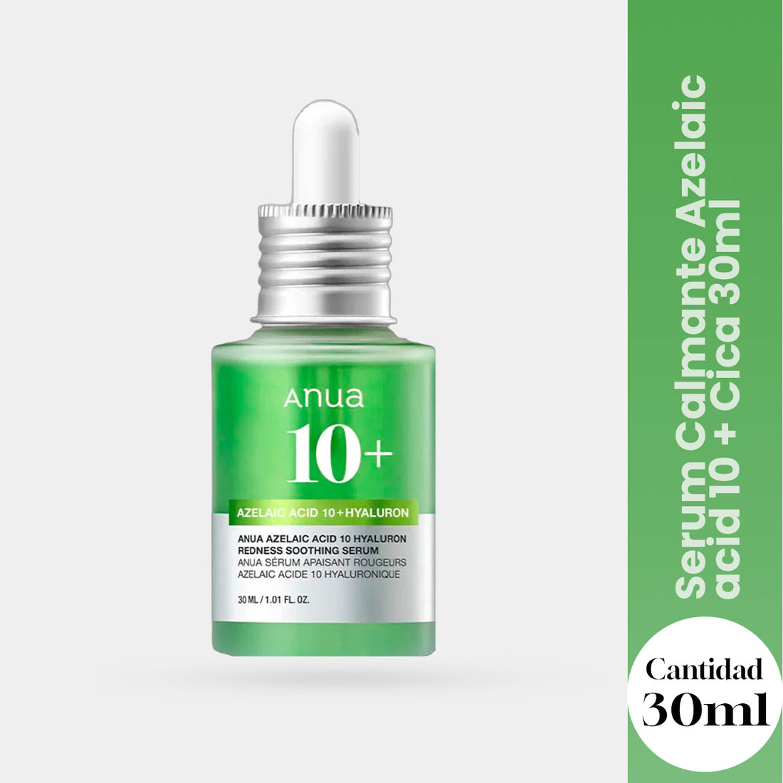 Anua Sérum – Reducción de Enrojecimiento – Azelaic Acid 10 + Cica 30ml