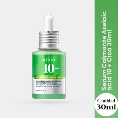 Anua Sérum – Reducción de Enrojecimiento – Azelaic Acid 10 + Cica 30ml