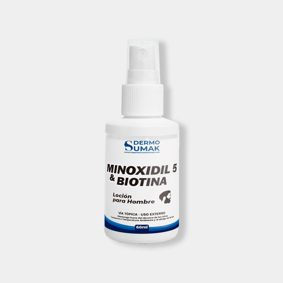 DERMOSUMAK – LOCIÓN CAPILAR – MINOXIDIL 5% &amp; BIOTINA – 60ML