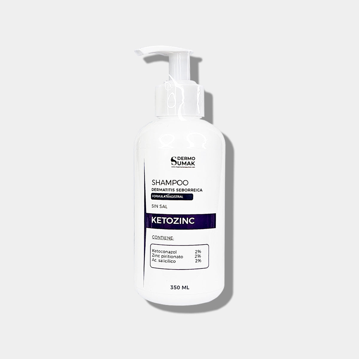 SHAMPOO SIN SAL KETOZINC 350ML