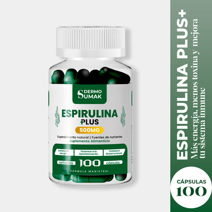 Espirulina Plus+ 500mg Dermo Sumak + REGALO PASTILLERO