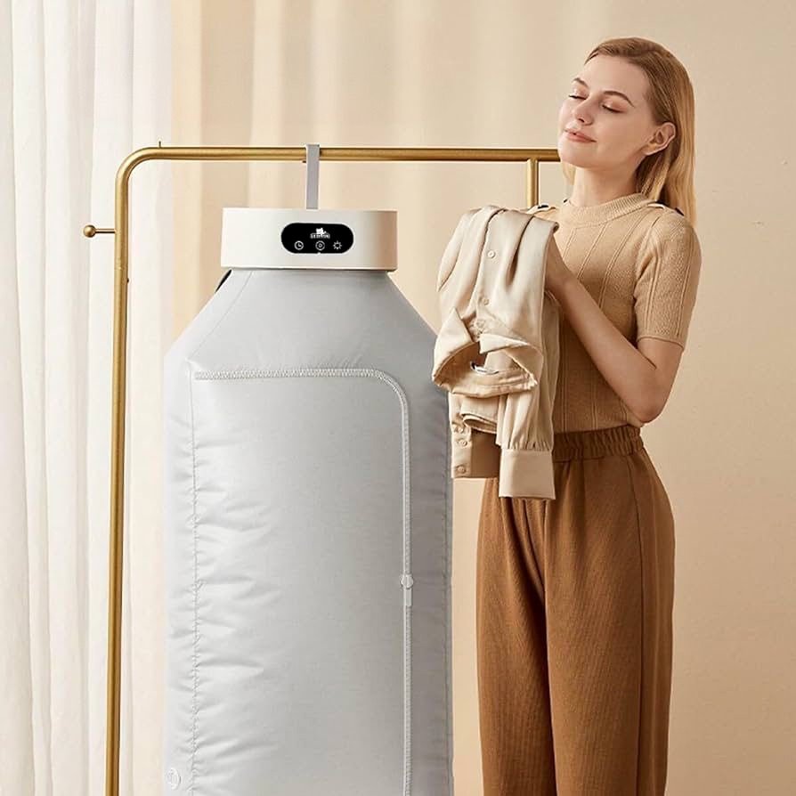👔SECADOR DE ROPA PORTÁTIL CON ROPERO👗