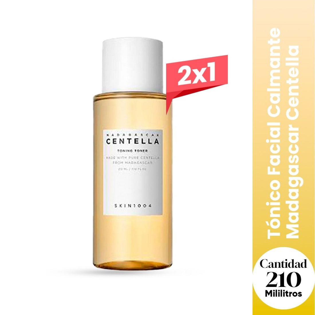 2X1 SKIN1004 — Tónico Ultra hidratante Madagascar Centella Toning Toner 210ml