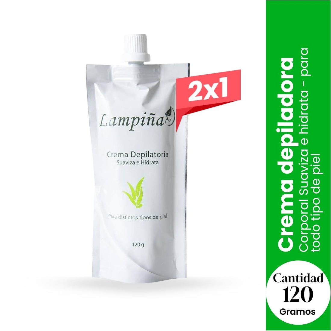 2X1 Crema Depiladora Lampiña x 120gr