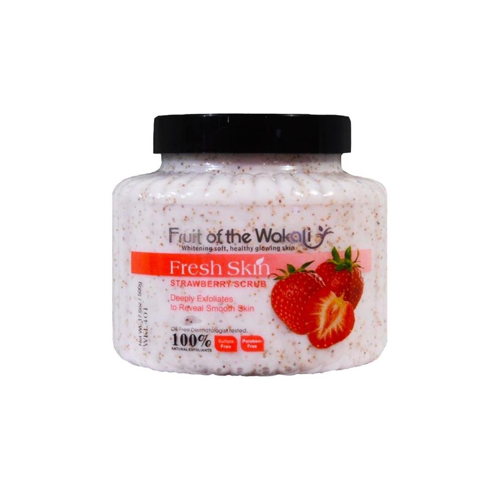 FRUIT OF THE WOKALI – EXFOLIANTE CORPORAL Y FACIAL – EXFOLIANTE DE FRESA – 500G