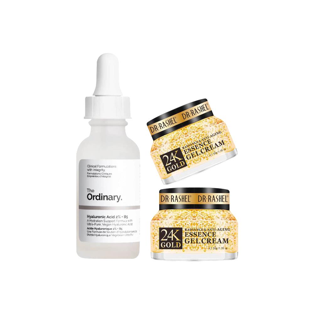 Serum Hyaluronic Acid 2% + B5 The Ordinary 60ml + 2 Gel 24k Anti edad 50gr