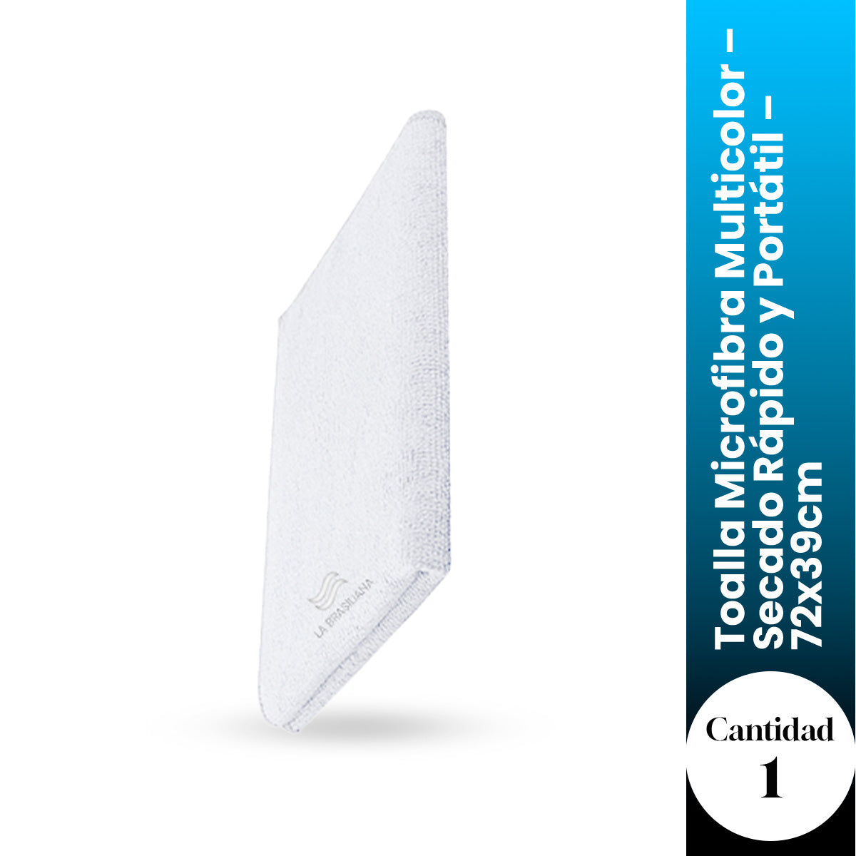 La Brasiliana Toalla Microfibra Multicolor – Secado Rápido – 72x39cm