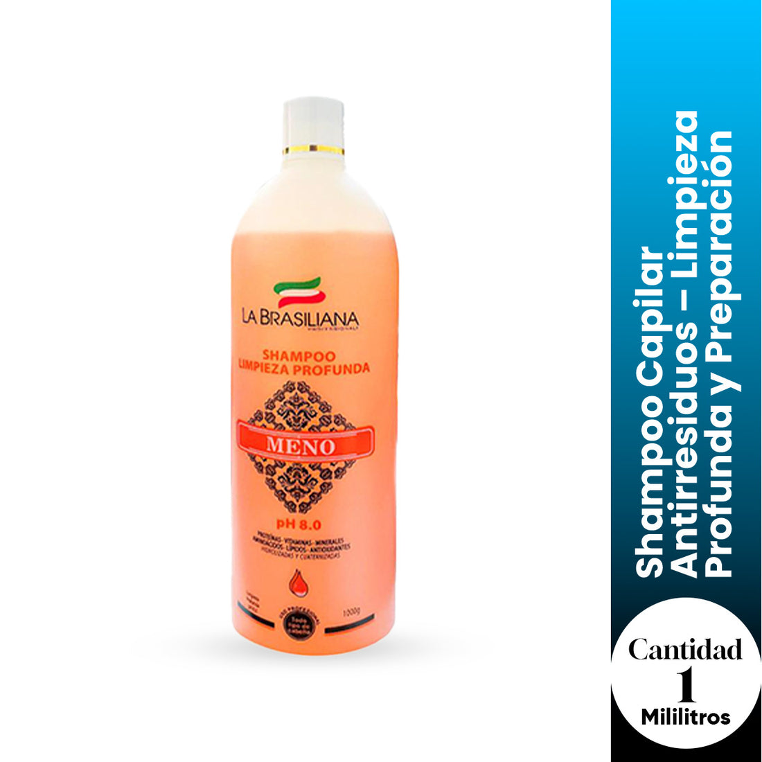 La Brasiliana Shampoo Capilar Antirresiduos – Meno 1L