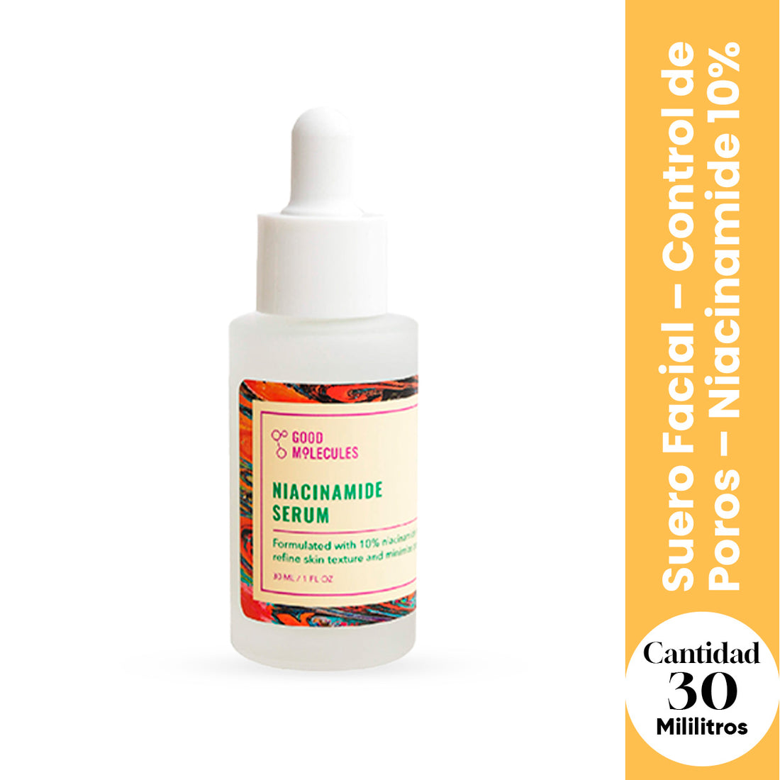 Good Molecules Suero Facial – Control de Poros – Niacinamide 10% – 30ml