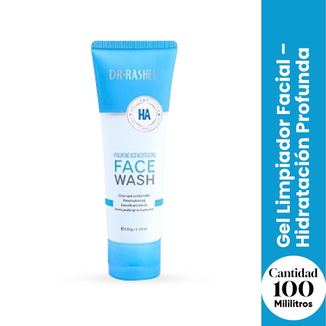 Dr. Rashel Gel Limpiador Facial – Hidratación Profunda con Ácido Hialurónico – 100g
