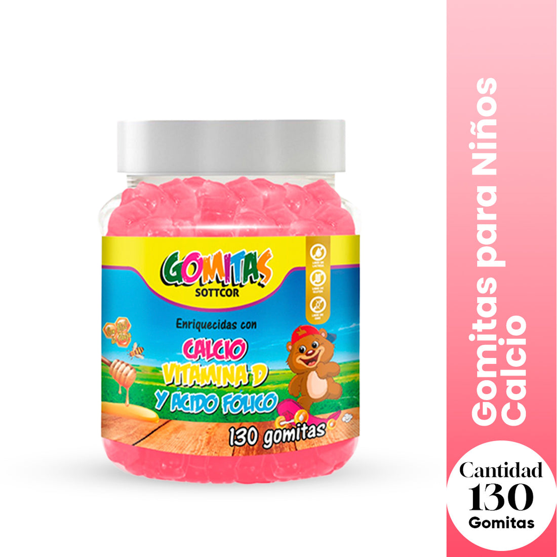 Gomitas para Niños Calcio 130 Gomitas Sottcor