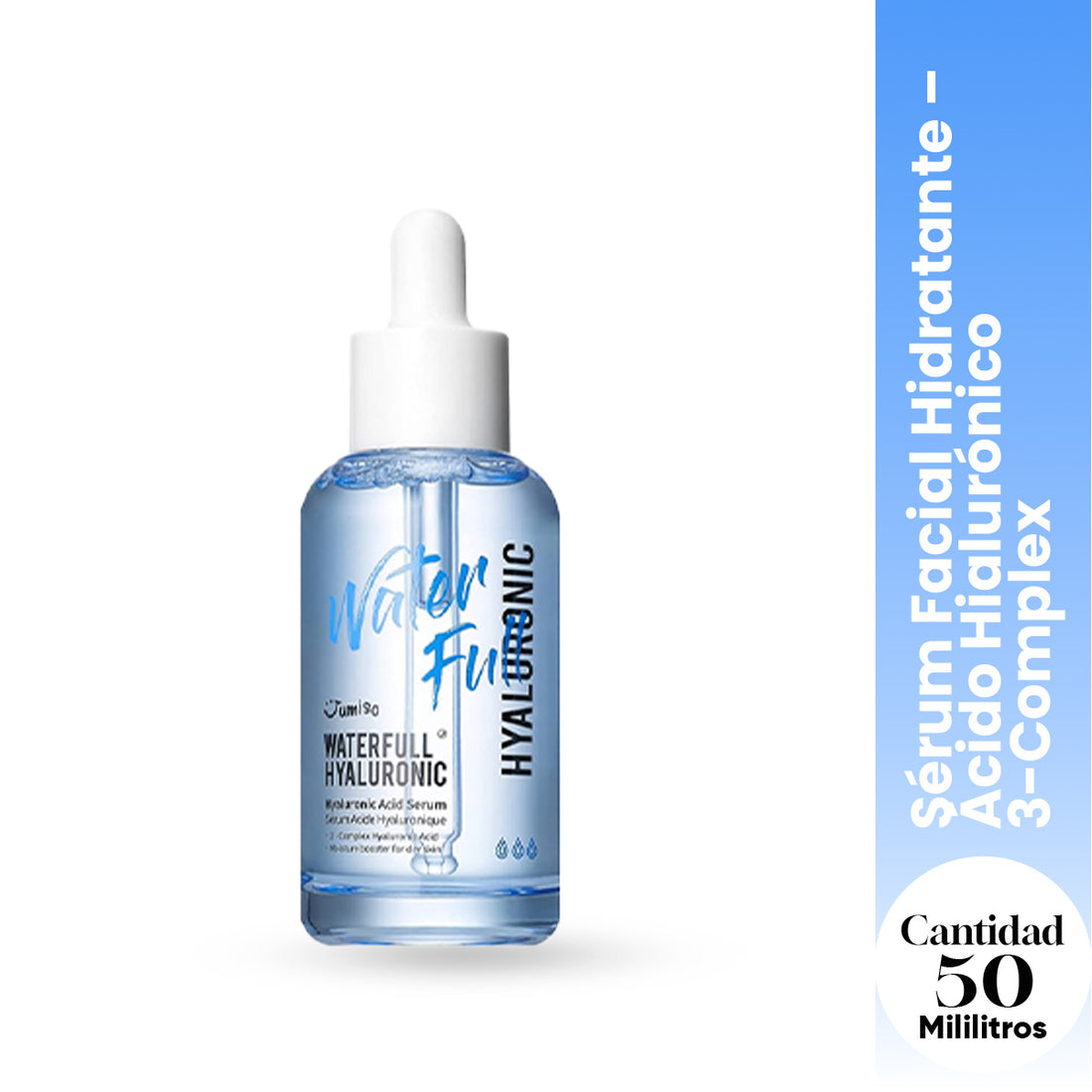 Jumiso Sérum Facial Hidratante – Ácido Hialurónico 3-Complex – Waterfull 50ml