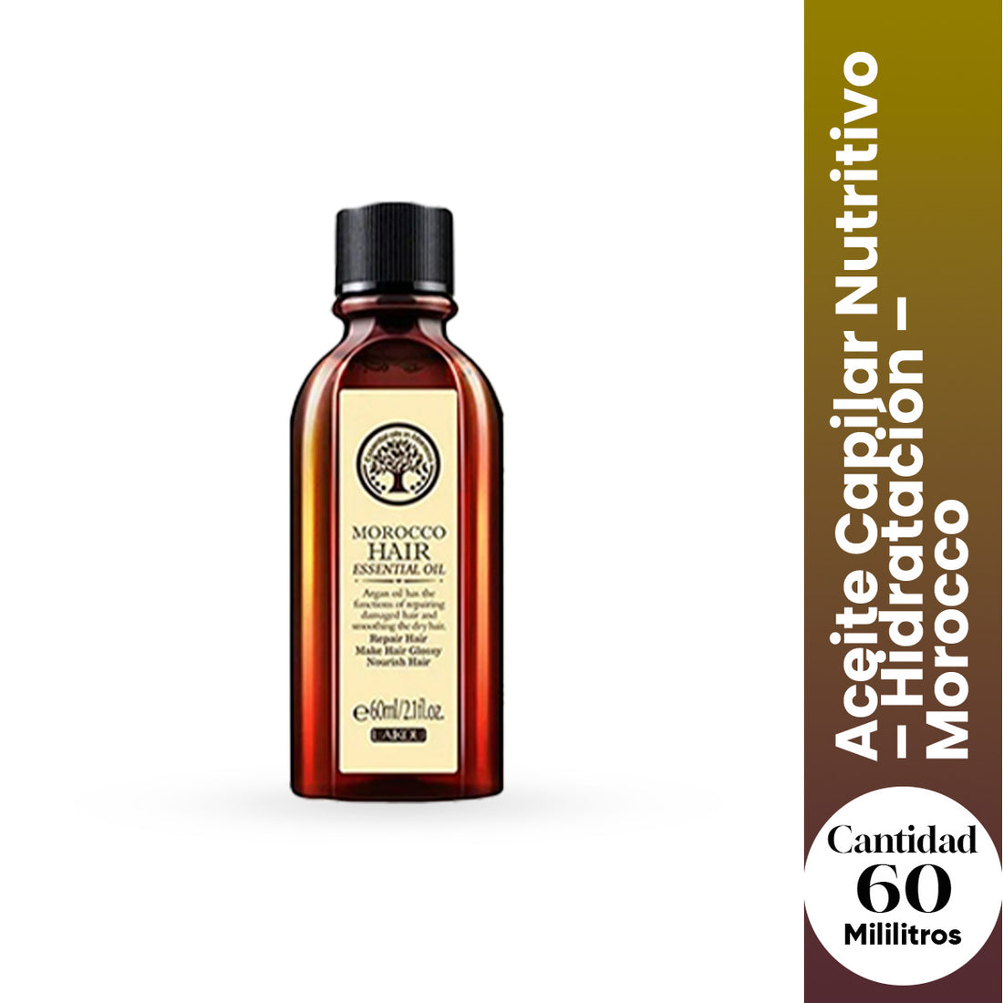 Laikou Aceite Capilar Nutritivo – Hidratación – Morocco 60ml