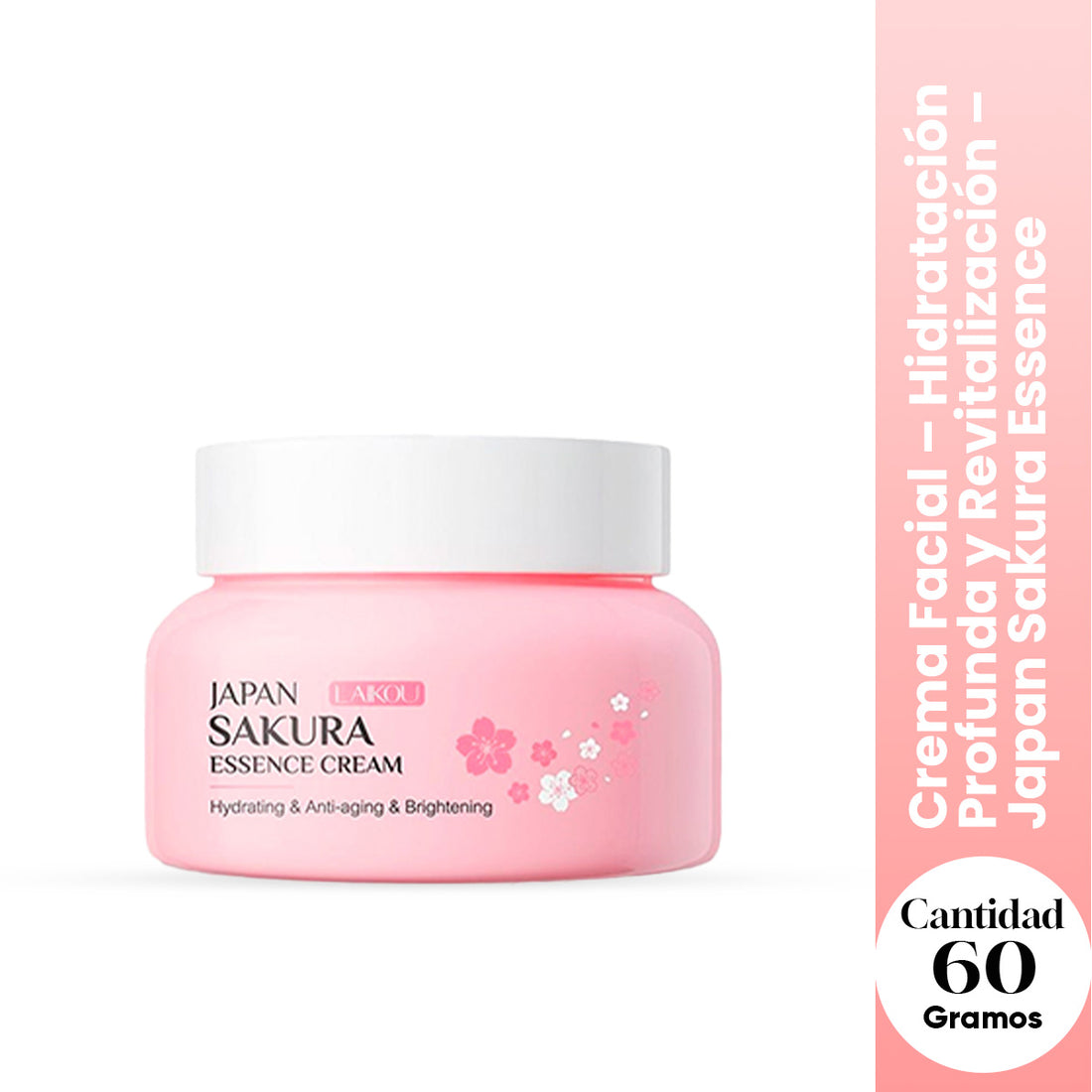 LAIKOU Crema Facial – Hidratación Profunda – Japan Sakura Essence Cream 60g