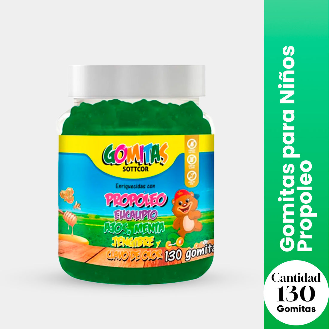 Gomitas para Niños Propoleo 130 Gomitas Sottcor
