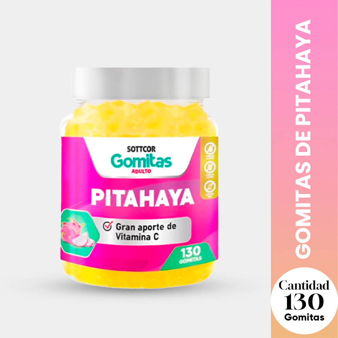 GOMITAS DE PITAHAYA  ADULTO- SOTTCOR