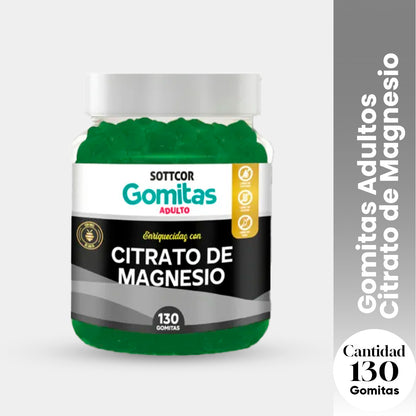 Gomitas Adultos Citrato de Magnesio 130 Gomitas - Sottcor