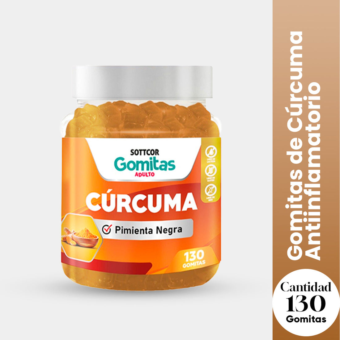 GOMITAS DE CURCUMA ADULTOS - SOTTCOR