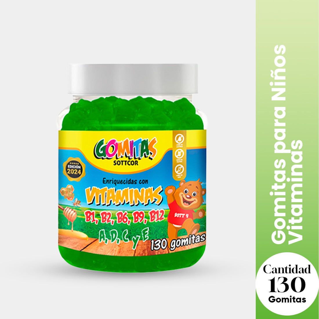 Gomitas para Niños Vitaminas 130 Gomitas Sottcor