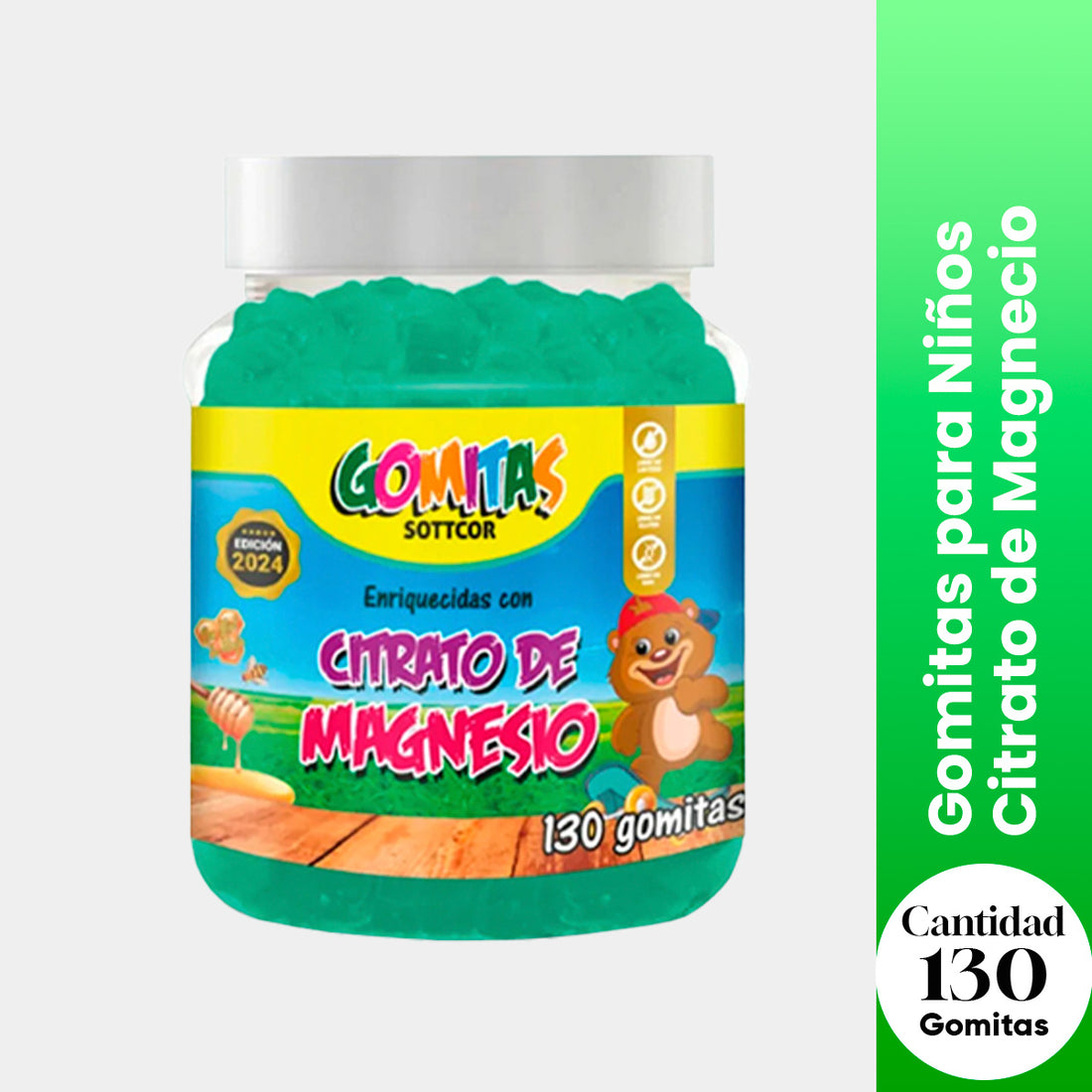 Gomitas para Niños Magnecio 130 Gomitas Sottcor