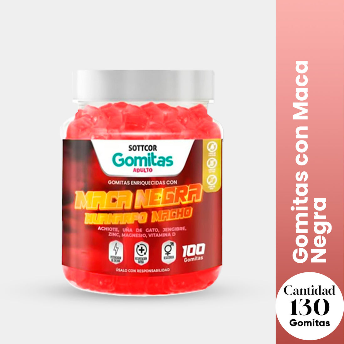 Gomitas con Maca Negra ADULTO - SOTTCOR