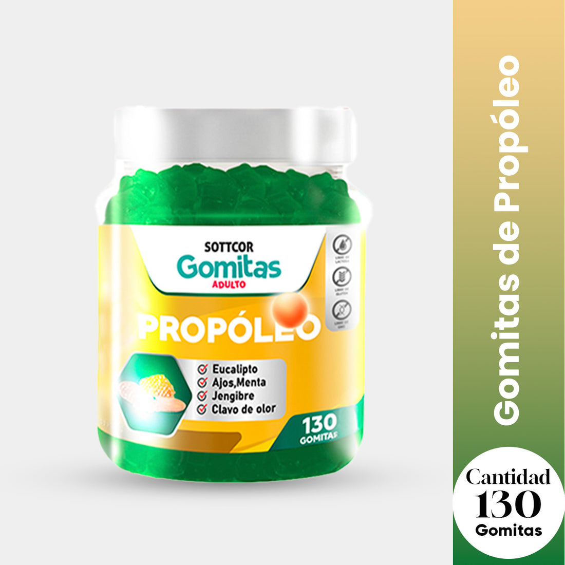 GOMITAS DE PROPOLIO ADULTO - SOTTCOR