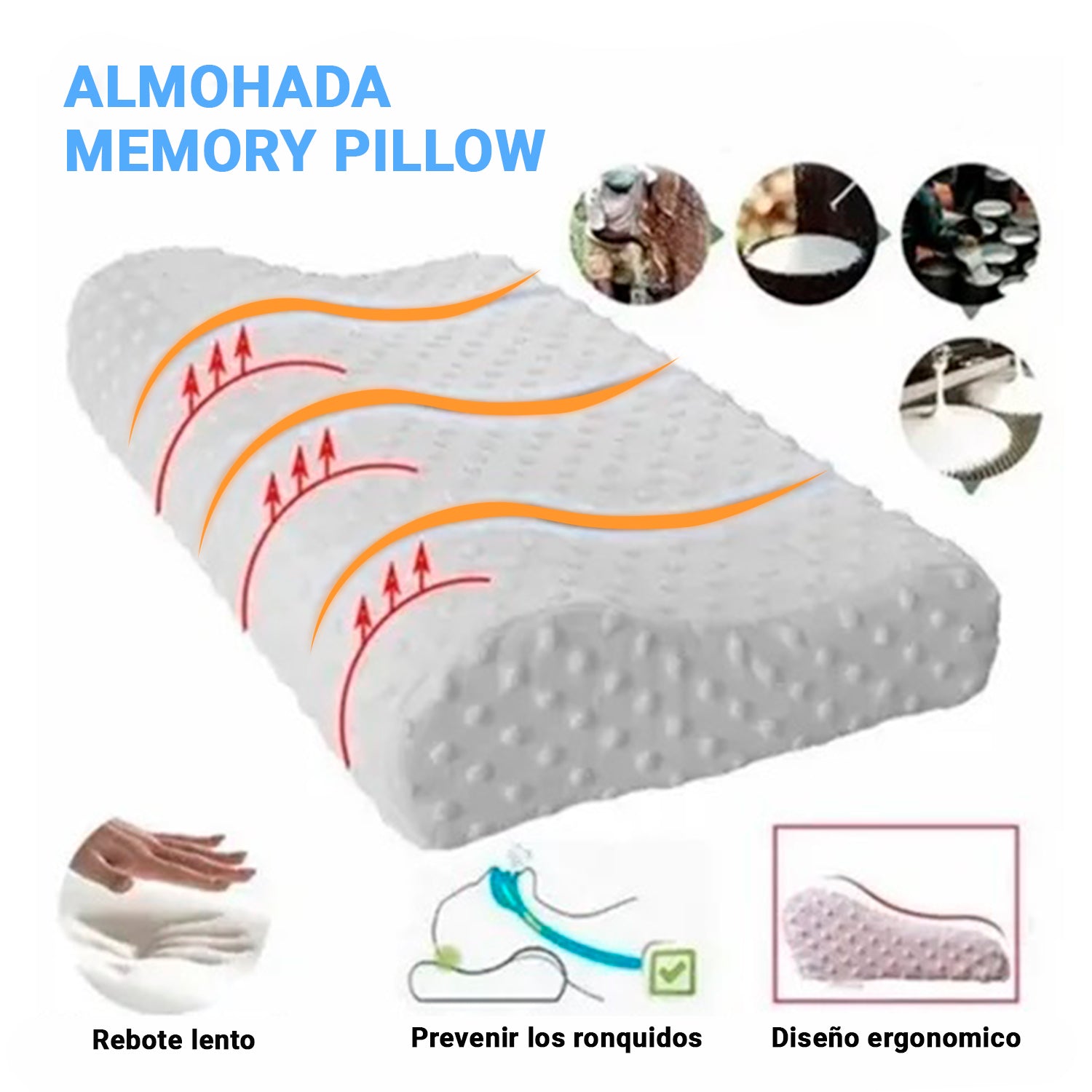 Almohada Viscoelástica Memory Moraplex 